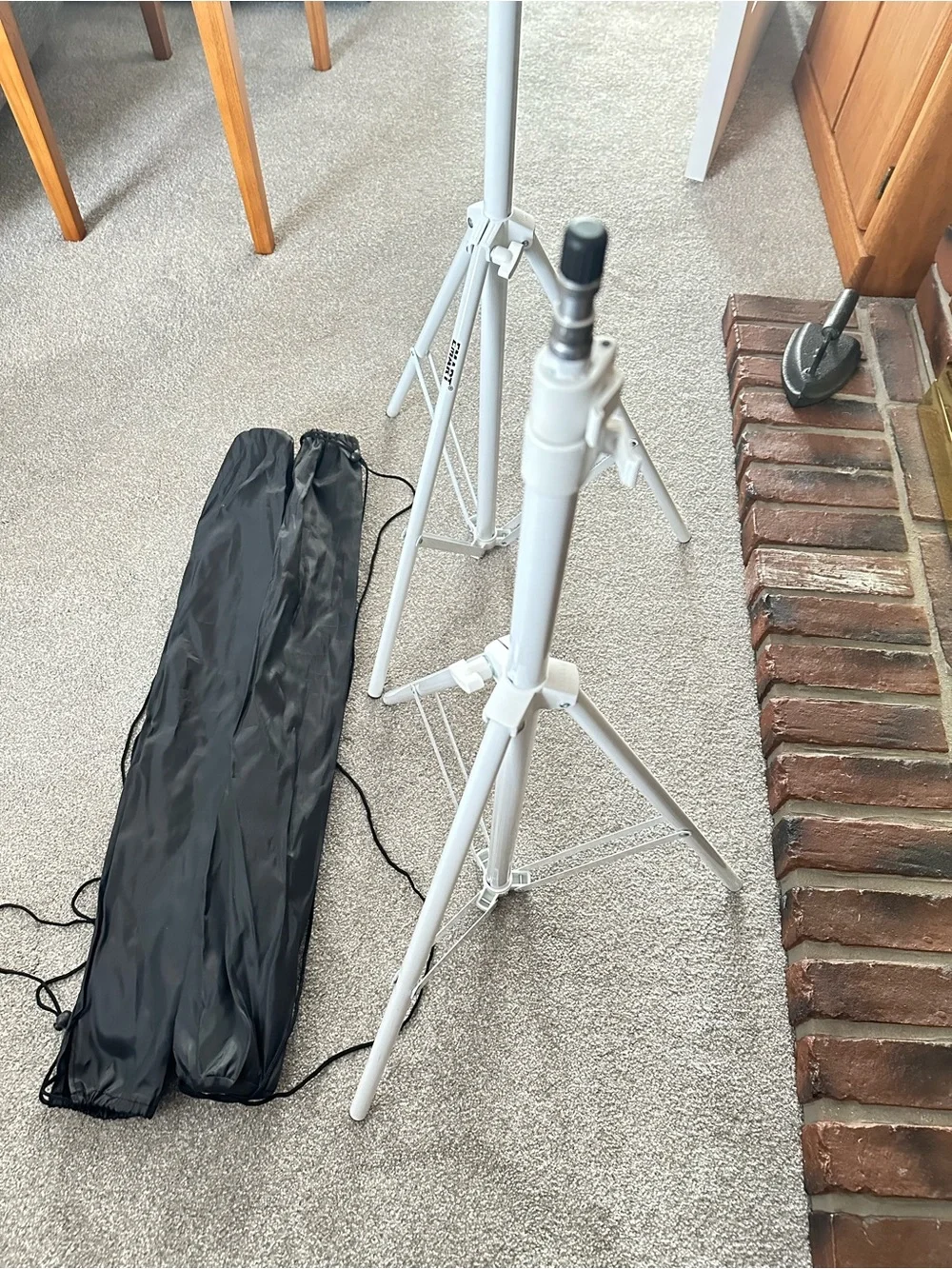 Set of 2 Adjustable Photo Video Light Stand Tripods or Wedding Party Decor Poles